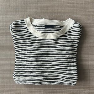 American Threads cropped sweater